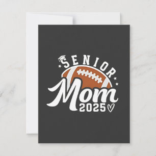 Senior Proud Mama 2025 Fantasy Football Graduate Dankeskarte