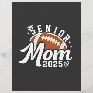 Senior Proud Mama 2025 Fantasy Football Graduate Flyer