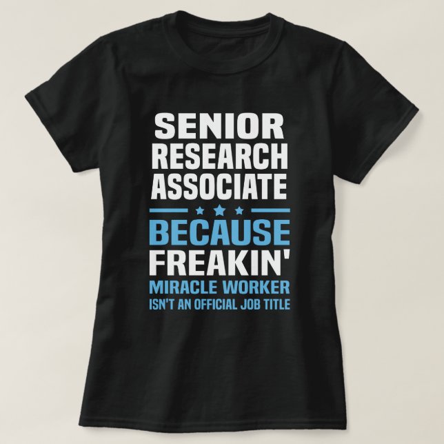Senior Research Associates T-Shirt (Design vorne)