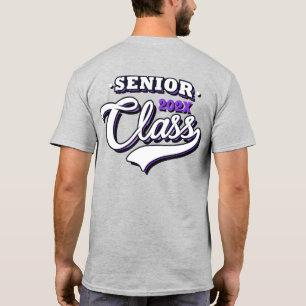 Senior Schließ class of, lila T - Shirt