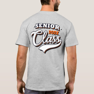 Senior Schließ Class, orange T-Shirt