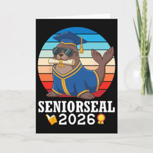 Senior Seal 2026 Cl Abschlussfeier der Schule mit Karte