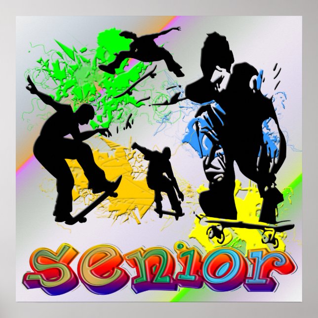 Senior - Skateboarding Poster (Vorne)