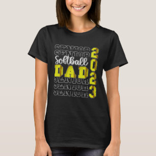 Senior Softball Papa 2023 Sportliebhaber Stolzer P T-Shirt
