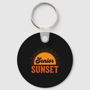 Senior Sonnenuntergang Retro-Abschluss Cl 2026 Gra Schlüsselanhänger