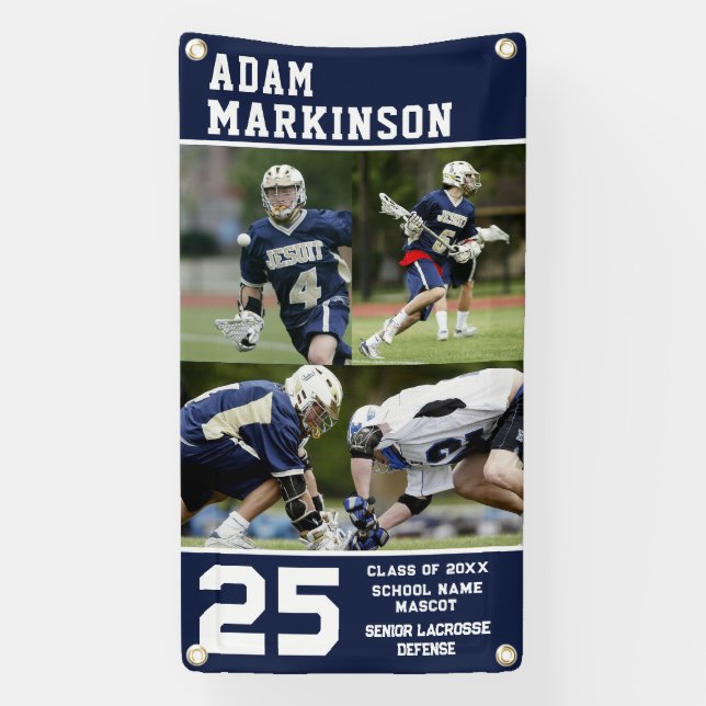 Senior Sport Lacrosse Outdoor Banner (Vertikal)
