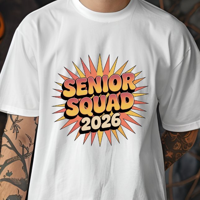 Senior Squad 2026 Retro Graduation Class of 2026 T-Shirt (Von Creator hochgeladen)
