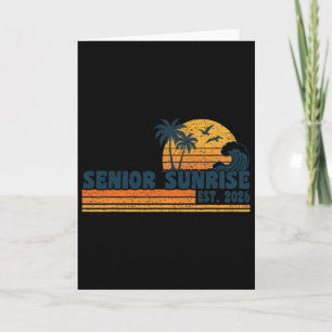 Senior Sunrise 2026 Abschluss Cool Retro High Scho Karte