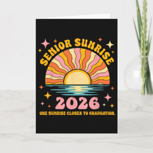Senior Sunrise 2026 Abschluss Mein letzter erster  Karte