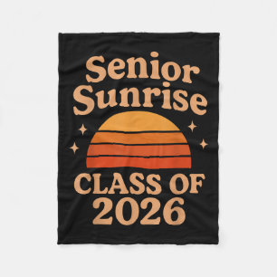 Senior Sunrise 2026 High School 12. Zwölfte Klasse Fleecedecke