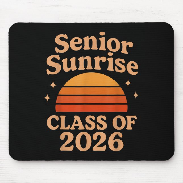Senior Sunrise 2026 High School 12. Zwölfte Klasse Mousepad (Vorne)