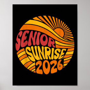Senior Sunrise 2026 High School 12. Zwölfte Klasse Poster