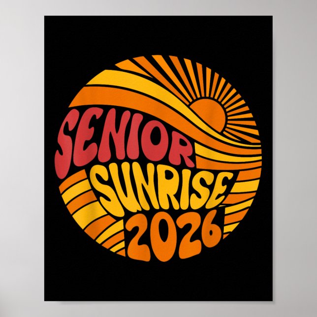 Senior Sunrise 2026 High School 12. Zwölfte Klasse Poster (Vorne)