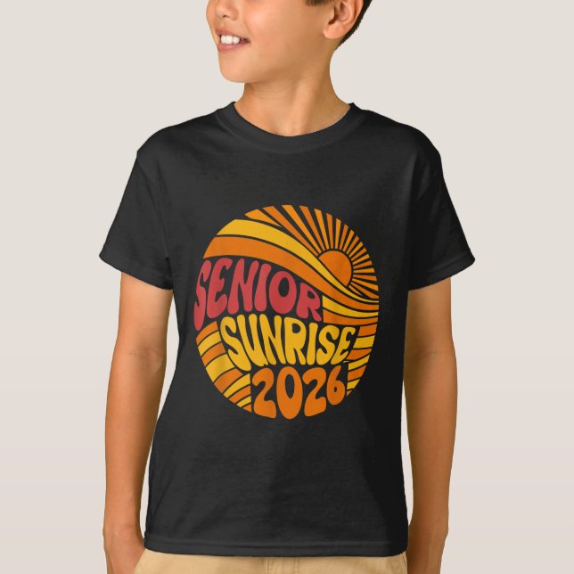Senior Sunrise 2026 High School 12. Zwölfte Klasse T-Shirt (Vorderseite)
