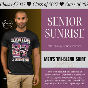Senior Sunrise 2027 Herren Tri-Blend-Shirt T-Shirt