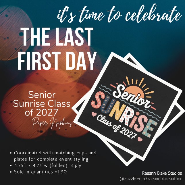 Senior Sunrise 2027 Papiertücher Serviette (Von Creator hochgeladen)