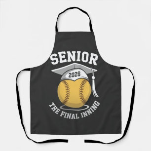 Senior the Final Inning 2026 Softball Abschluss Schürze