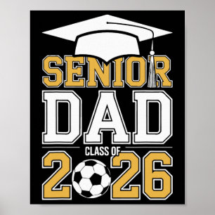 Senior-Vater Cl von 2026 Absolvent Fußball 2026 Ab Poster