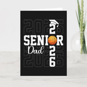 Senior-Vater Senior-Absolvent Stolz Vater Cl von 2 Karte