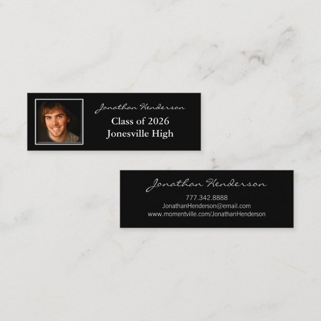 Senior Visitenkarte mit Ihren Fotos (Vorne/Hinten)