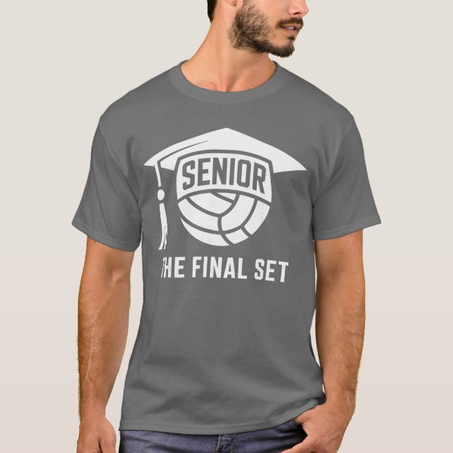 Senior Volleyball Class of 2026he Final Set Gradua T-Shirt (Vorderseite)