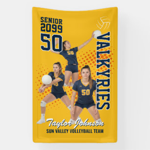 Senior-Volleyballspieler-Foto-Sport Banner