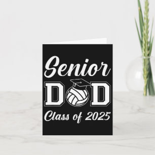 Senior Volleyll Vater Cl of 2025 Abschluss Graduat Karte
