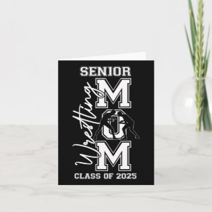 Senior Wrestling Mama T-Shirts Cl of 2025 Abschlus Karte