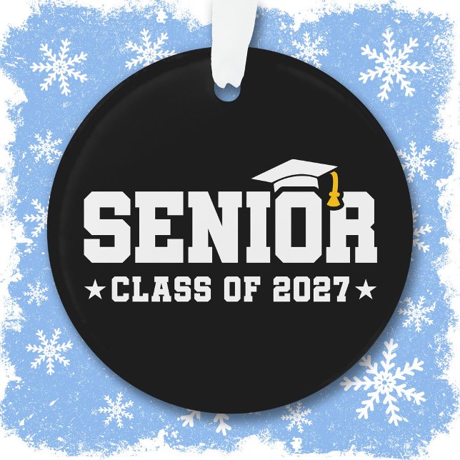 Senior Year Graduation School Pride Class of 2027 Ornament (Von Creator hochgeladen)