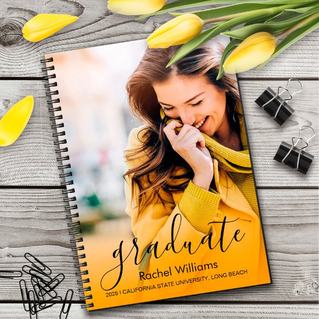 Senior Year Notebook | Foto Abschluss Geschenk Notizblock (Von Creator hochgeladen)
