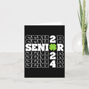 Senioren 2024 Cl von 2024 Senioren St Patricks Day Karte