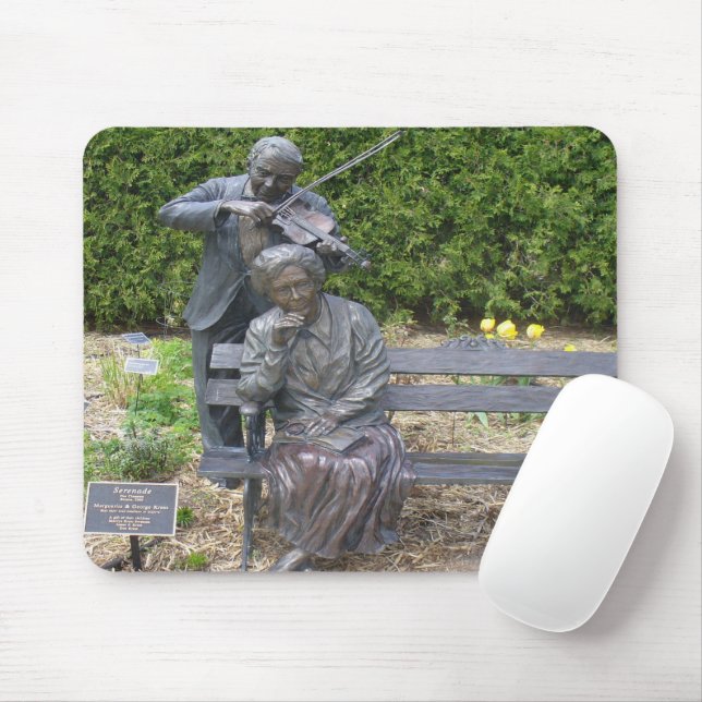 Senioren Couple Serenade Botanischer Garten Mousepad (Mit Mouse)