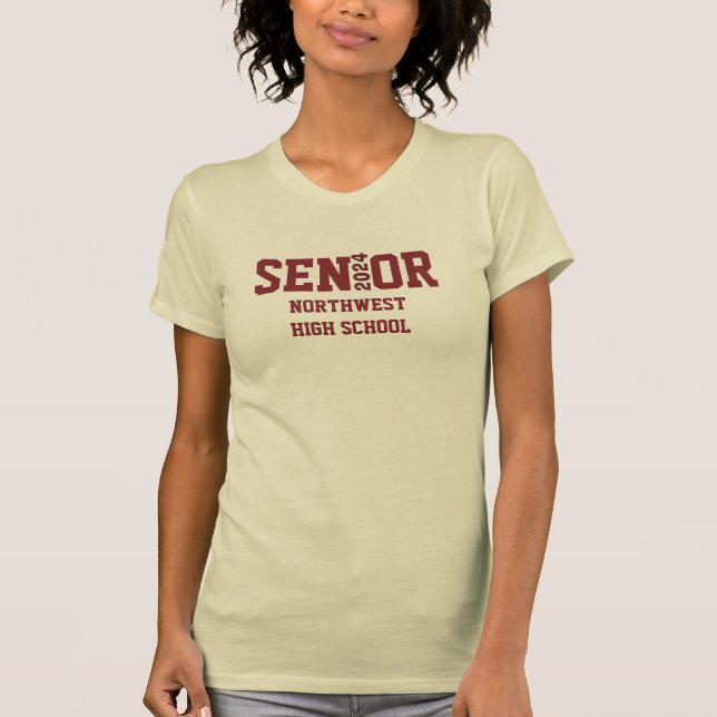 Senioren in der High School T-Shirt (Vorderseite)