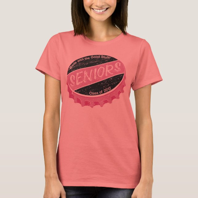 Senioren-Pop (in Rosa) T-Shirt (Vorderseite)