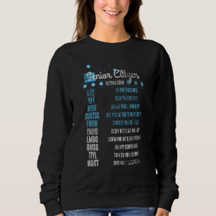 Senioren Simste Code missachtet Alte Sweatshirt