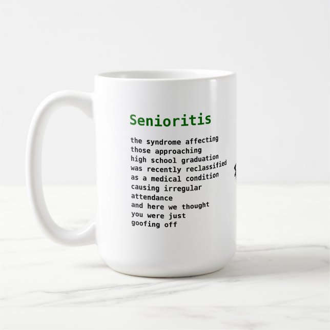 Senioritis Kaffeetasse (Links)