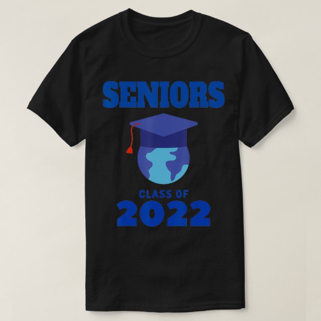 SENIORS Class of 2022, with World Globe T-Shirt (Design vorne)