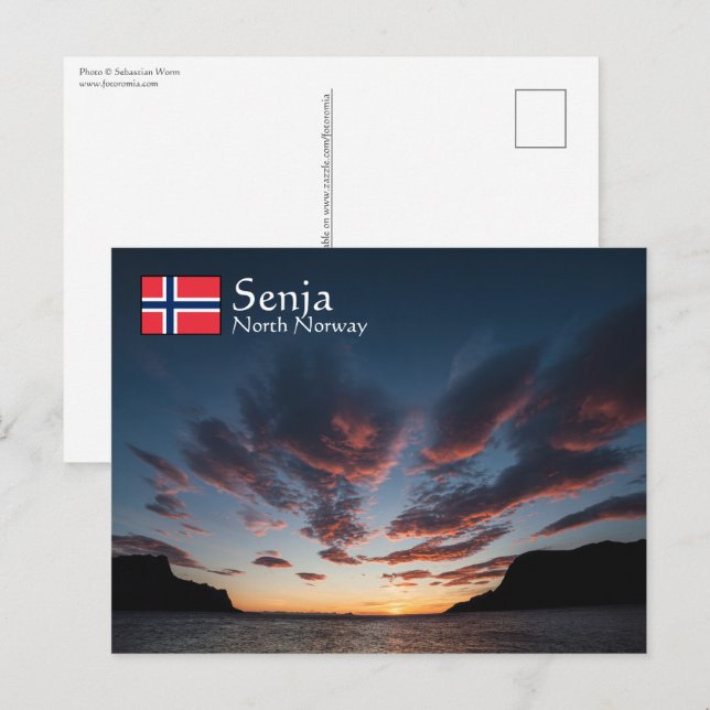 Senja Norwegen Postkarte (Vorne/Hinten)