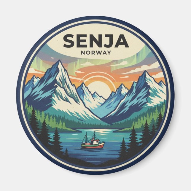 Senja Norwegen Reise Magnet (Vorne)