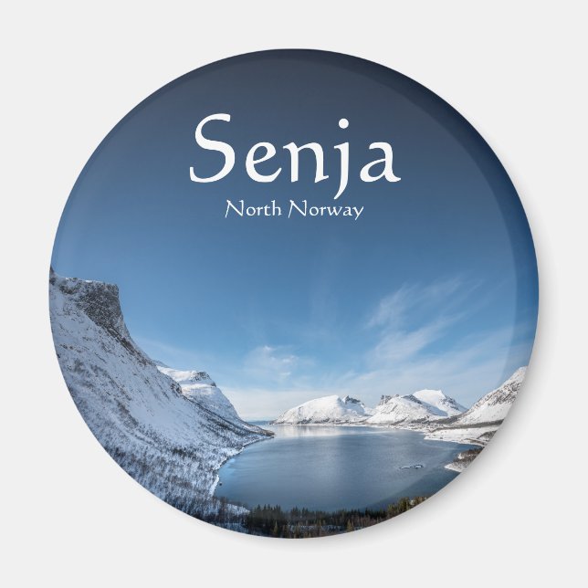 Senja Norwegen Souvenir Magnet (Vorne)