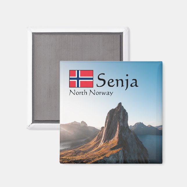 Senja Souvenir Magnet (Vorderseite/Rückseite)