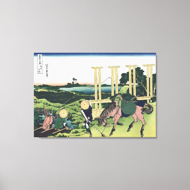 Senju in der Provinz Musashi Leinwanddruck (Vorderseite)