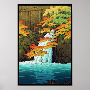 Senju Wasserfall Akame Hasui Kawase shin hanga art Poster