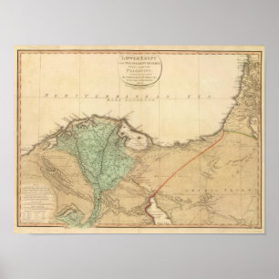 Senken Sie Ägypten, Palästina Poster