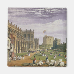 Senken Sie Bezirk mit Blick auf St George Kapelle Magnet