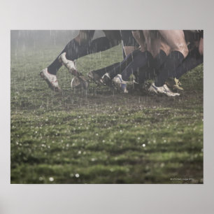 Senken Sie den Abschnitt des Rugbyspielers im Poster