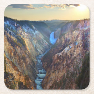 Senken Sie Fälle vom Punkt des Künstlers Rechteckiger Pappuntersetzer