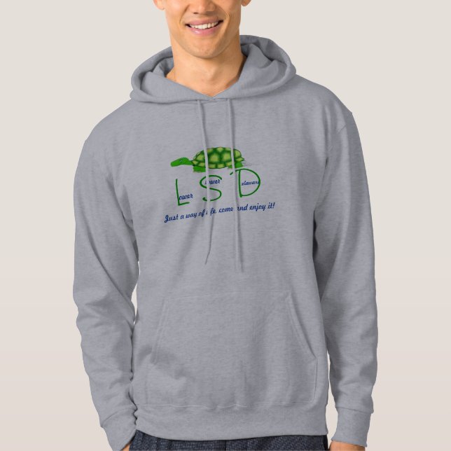 Senken Sie langsameres Delaware Hoodie (Vorderseite)
