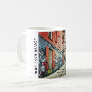 Senken Sie Ostseiten-Graffiti, New York City Kaffeetasse