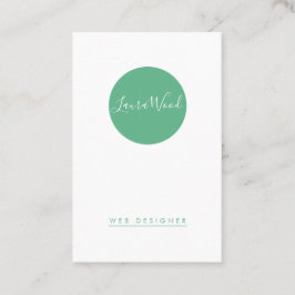 Senkrechte Visitenkarte Circle Business Card